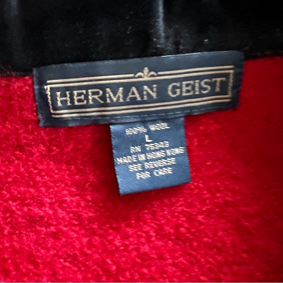 Red Wool Cardigan Women’s Size Large - Picture 8 of 12